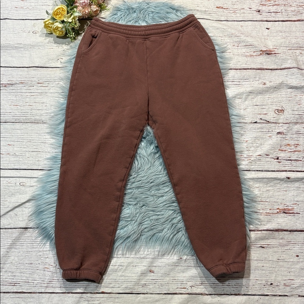 Beyond Yoga WFH Fleece Sweatpant in Sienna Brown